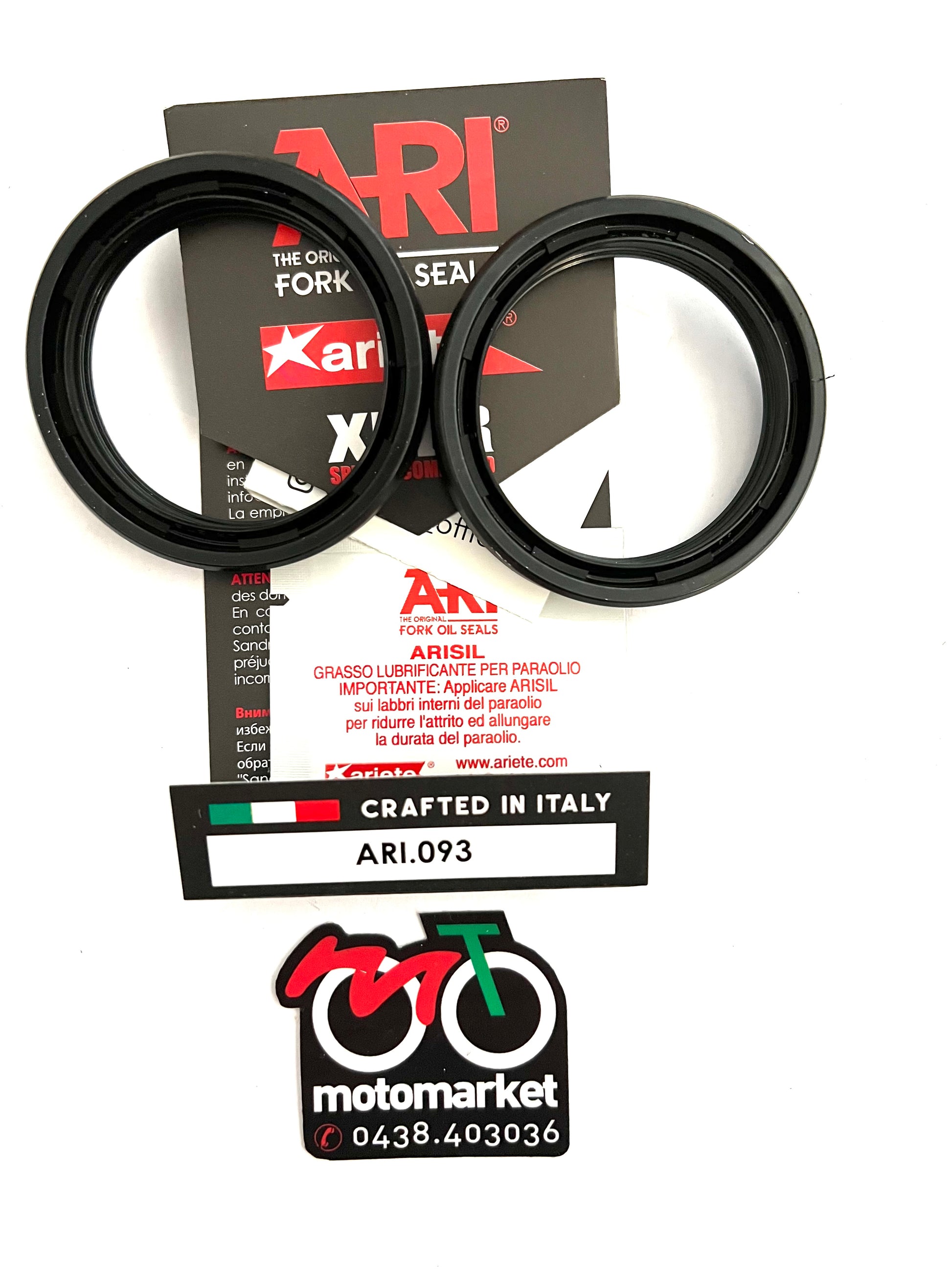 Parapolvere forcella diametro 38-49,1/54-6/15,5 art.ARI 092