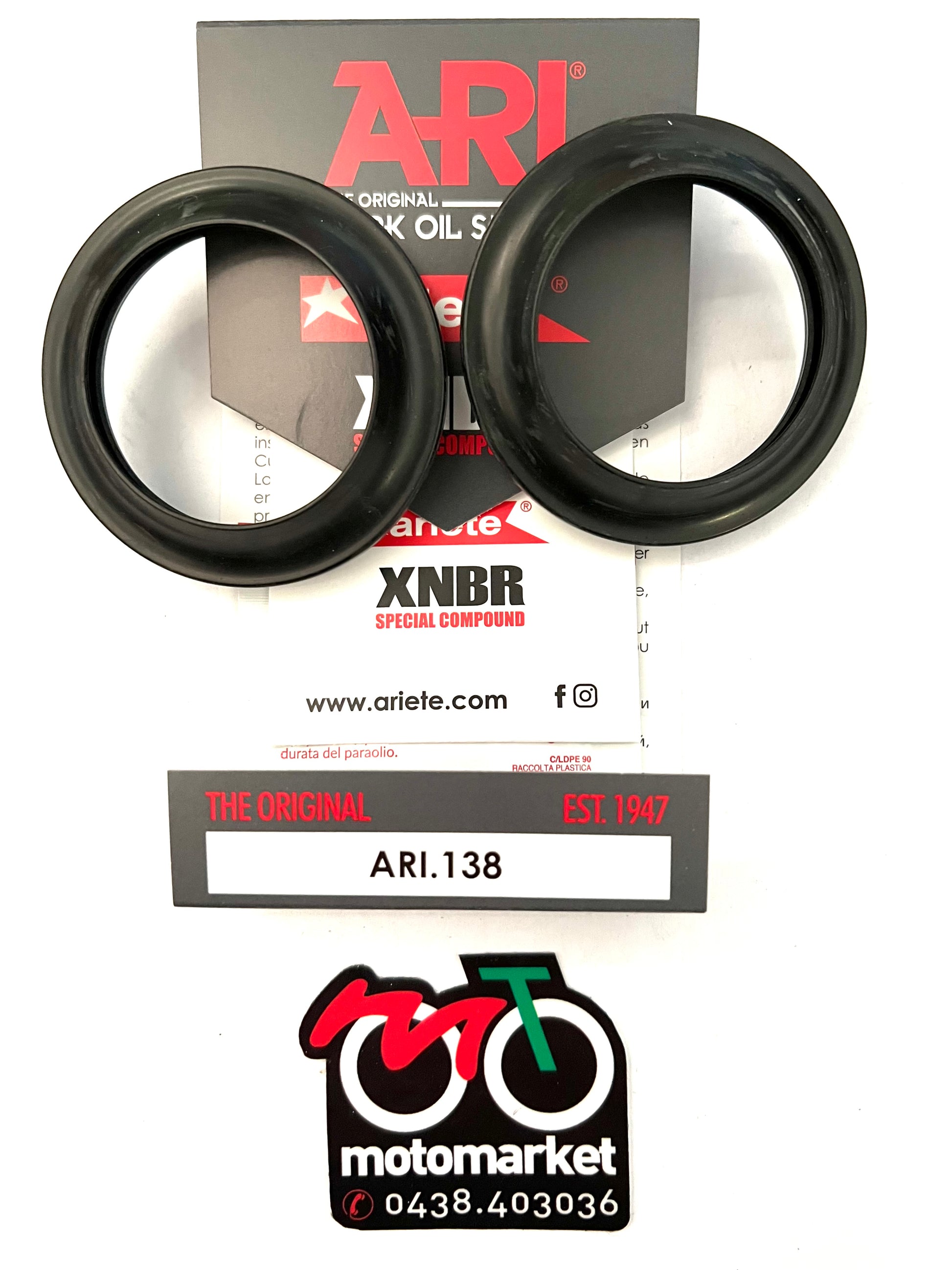 Parapolvere forcella diametro 41-53,5/58-4,8/14 art.ARI 138