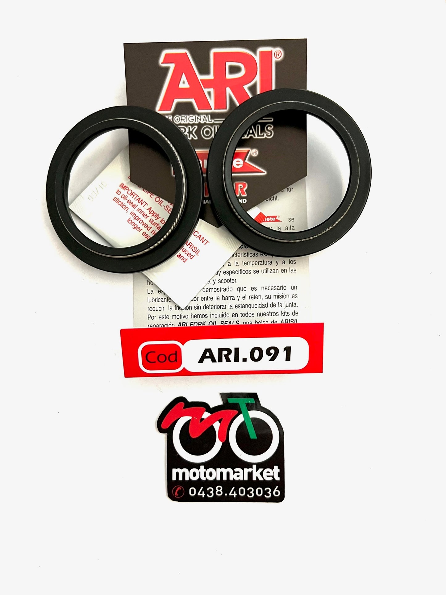 Parapolvere forcella diametro 45-57,3/62-6/13 art.ARI 091