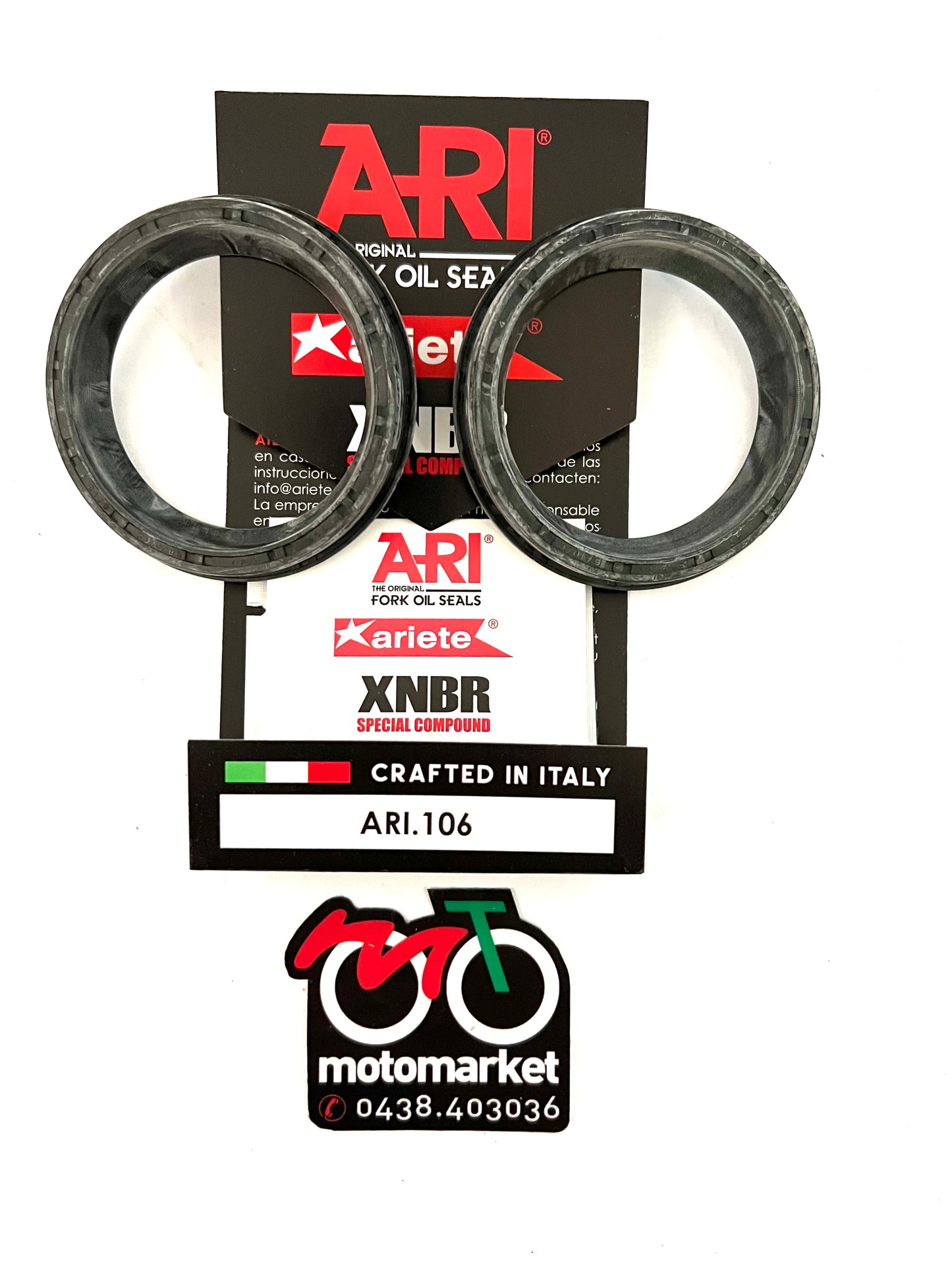 Parapolvere forcella diametro 47-58,5/62-6/10,3 art.ARI 106