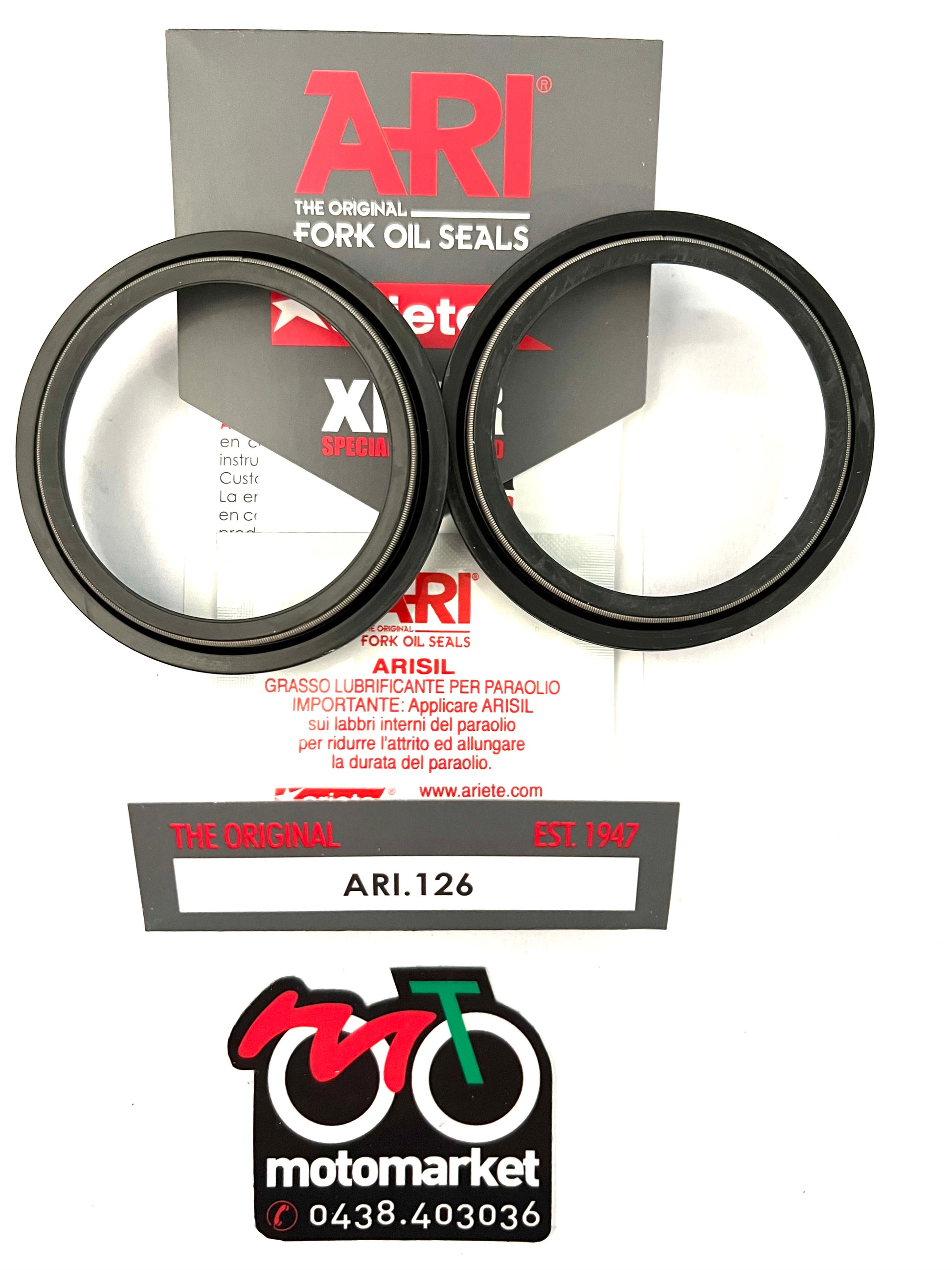 Parapolvere forcella diametro 48-58,5-62-6/11,5 art.ARI 126