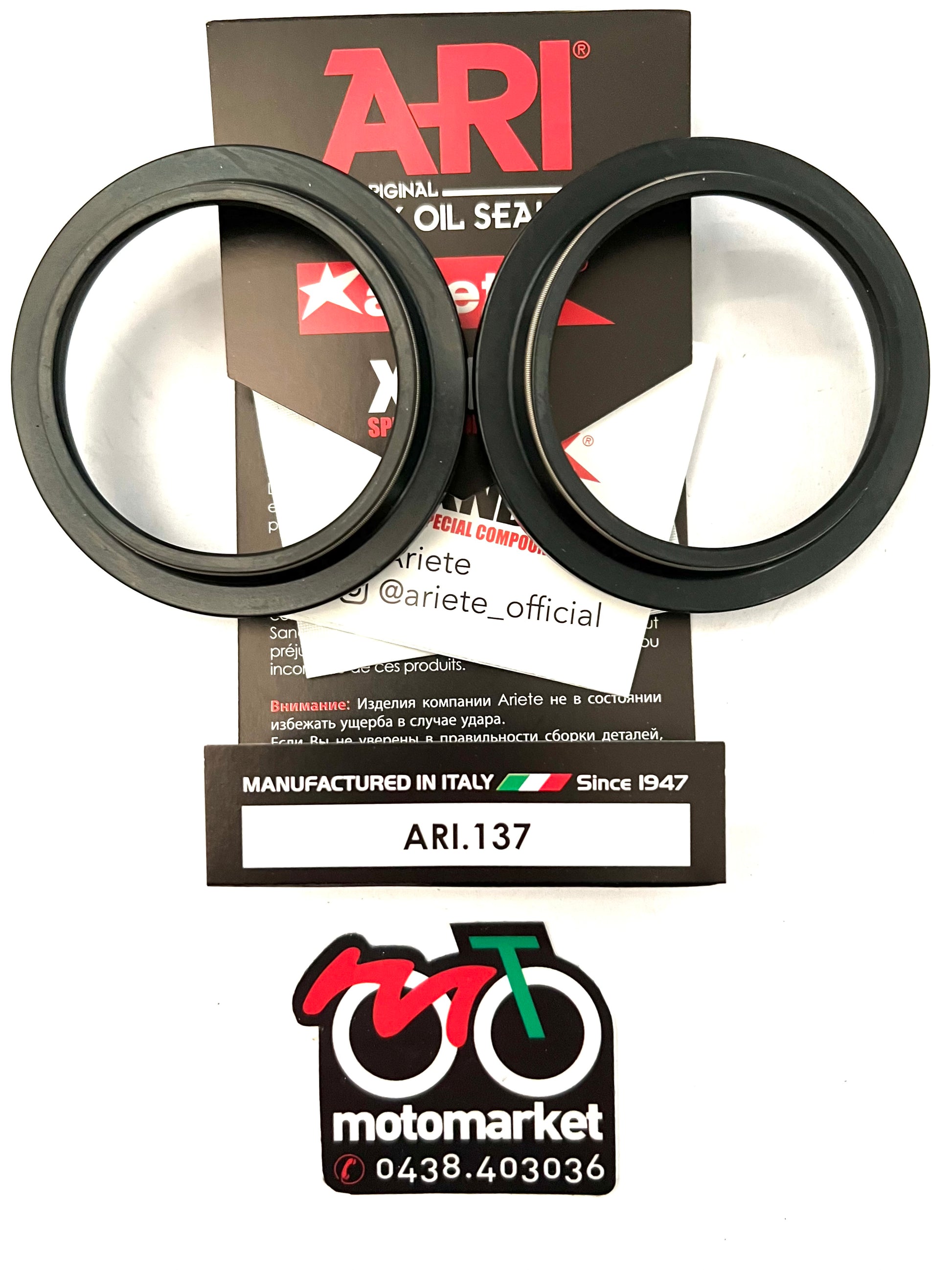 Parapolvere forcella diametro 50-63,4-4,6/14 art.ARI 137