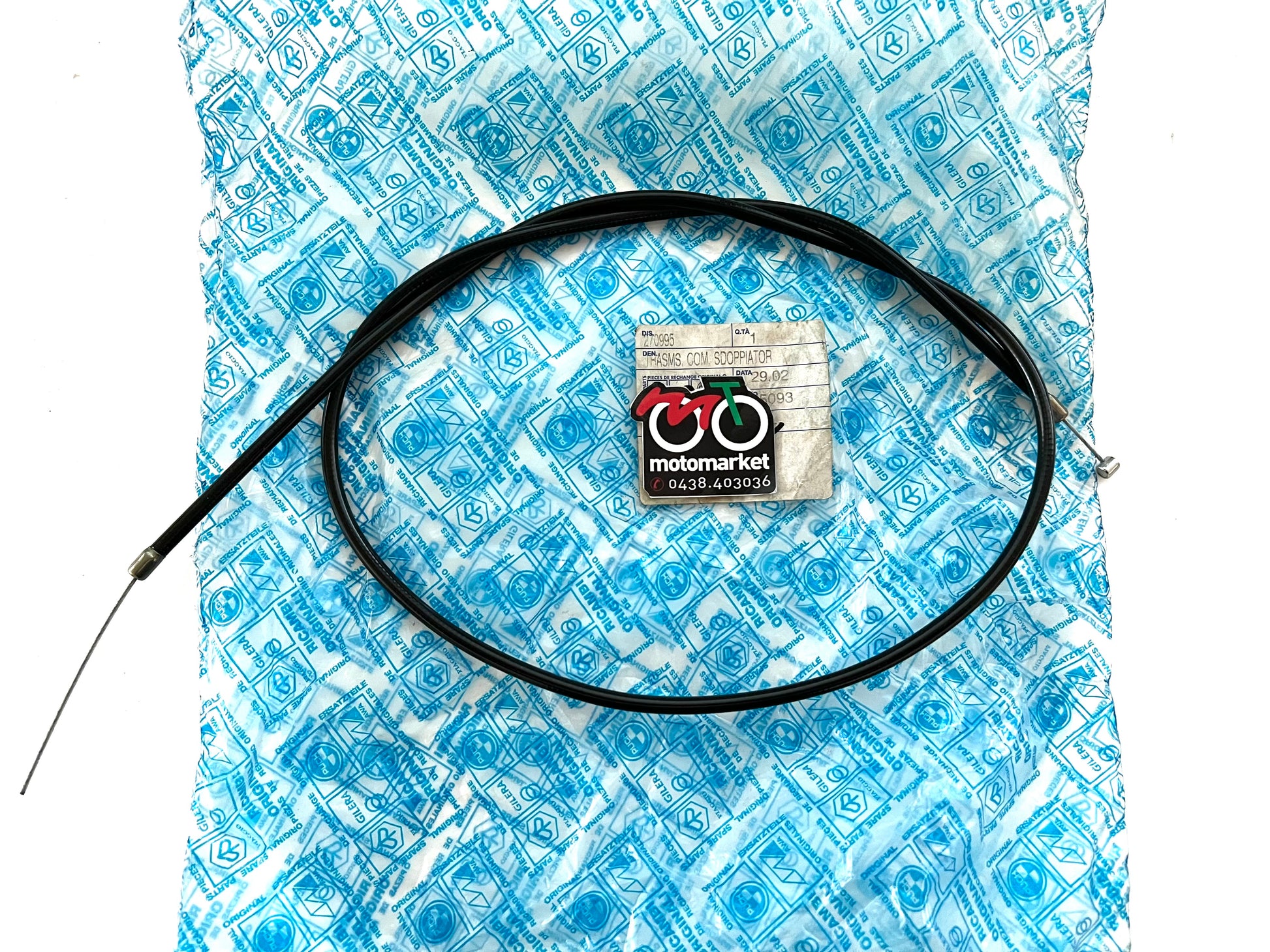 Corda gas da comando a sdoppiatore scooter Piaggio NRG-NTT 50cc art.270995