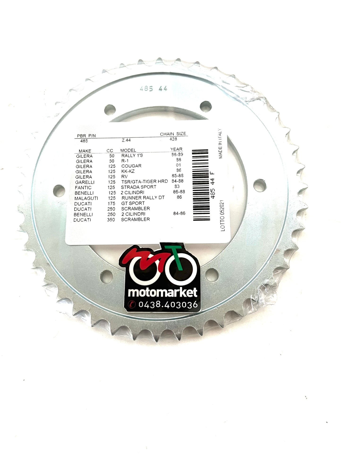 Corona Ducati 175-250cc Scrambler-Gilera KK-KZ125cc art.485-44