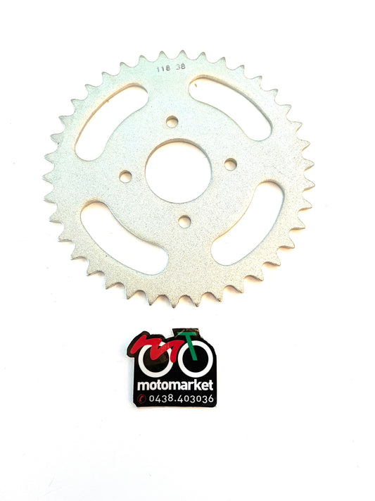 Corona per ciclomotore foro interno 39,4 interasse fori 62 art.118-38 denti