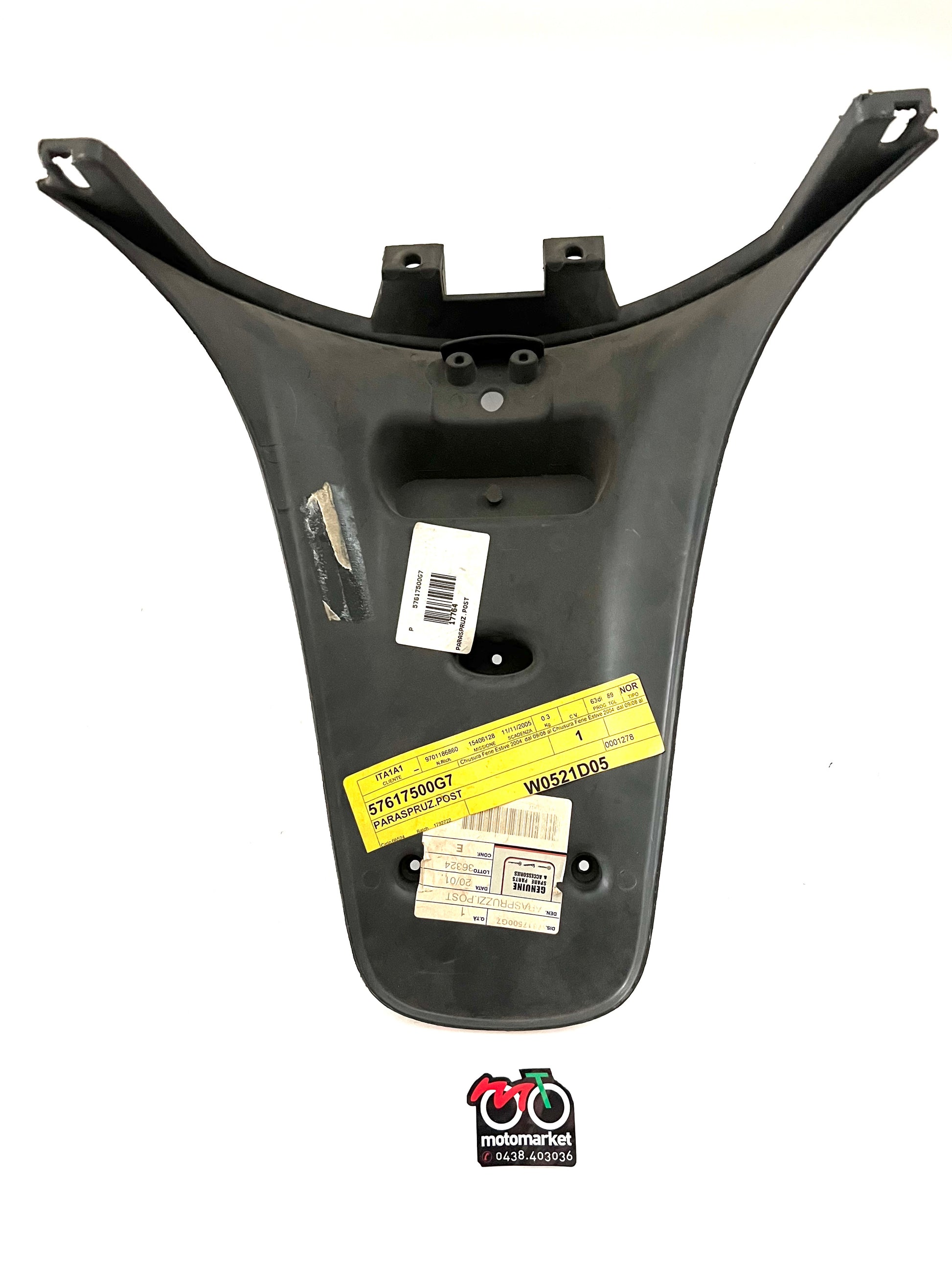 Parafango posteriore portatarga Piaggio Zip 50-100-125cc 2000-16 art.57617500G7