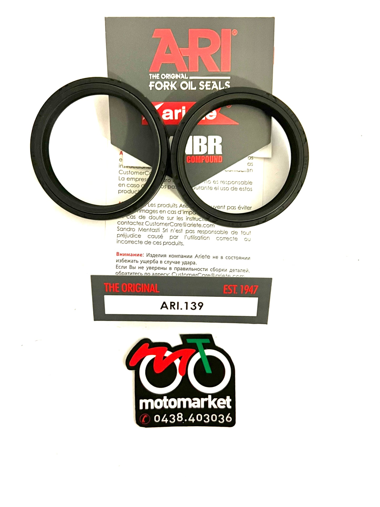 Paraolio forcella diametro 48-57,9-9,5/11,5 art. ARI 139