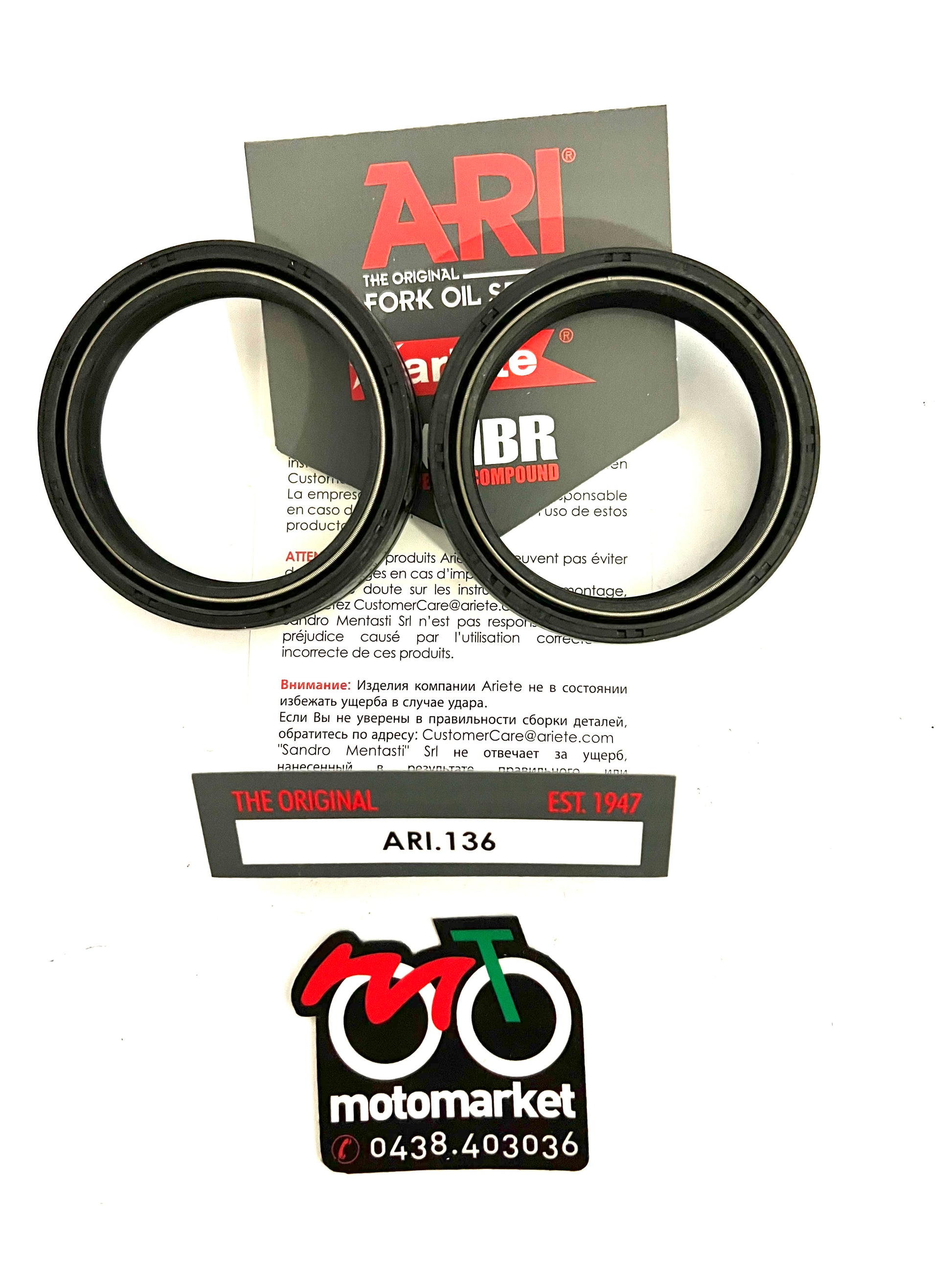 Paraolio forcella diametro 50-63-11 art. ARI 136