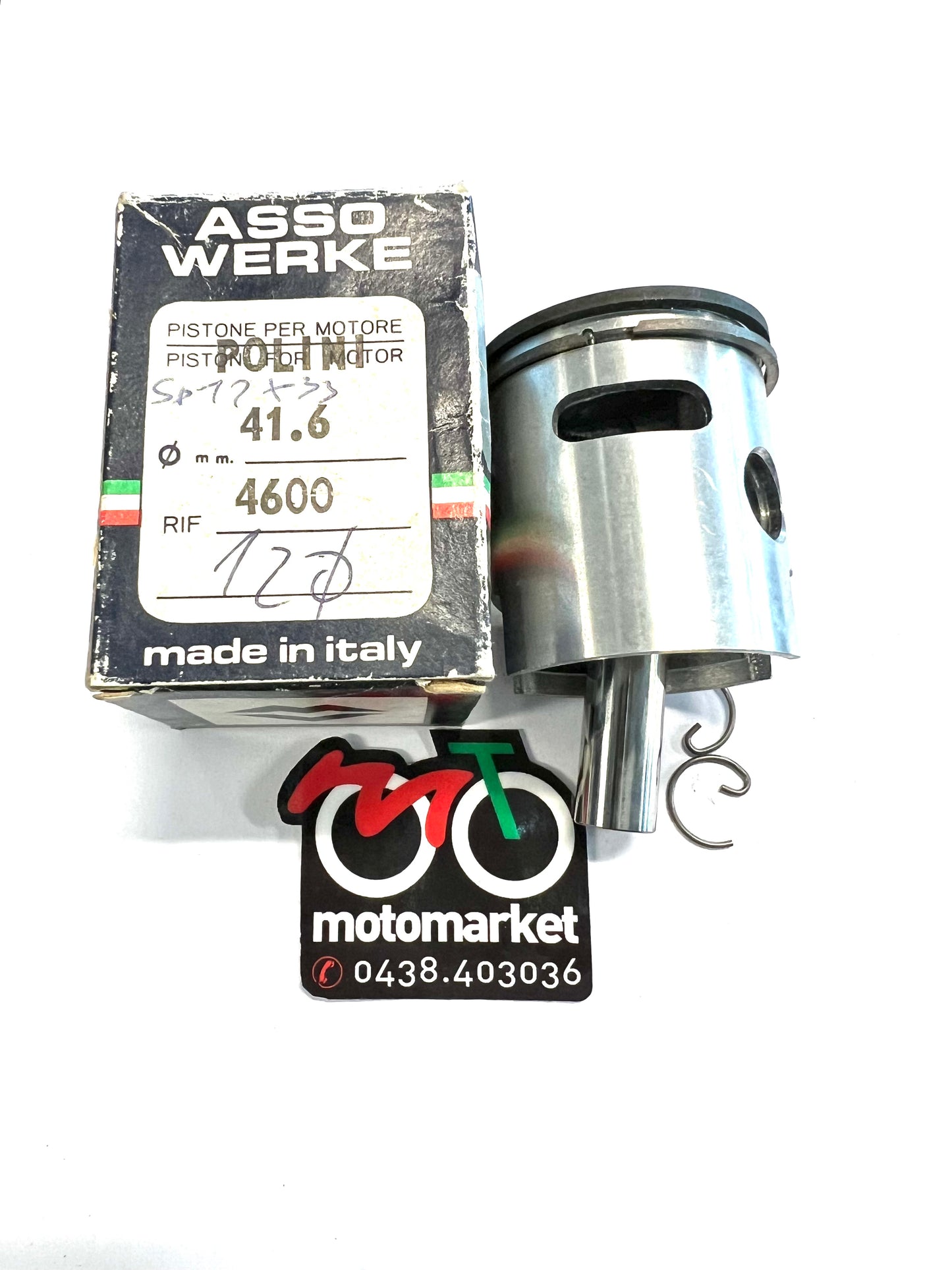 Pistone modifica Polini Ciao spinotto 12  D.41,6 art.4600