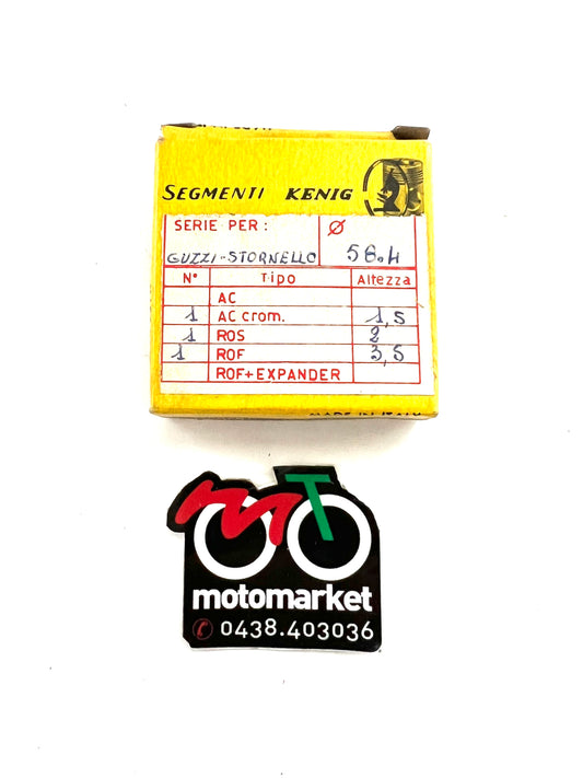 Anelli pistone Moto Guzzi Stornello 160cc D.58,4