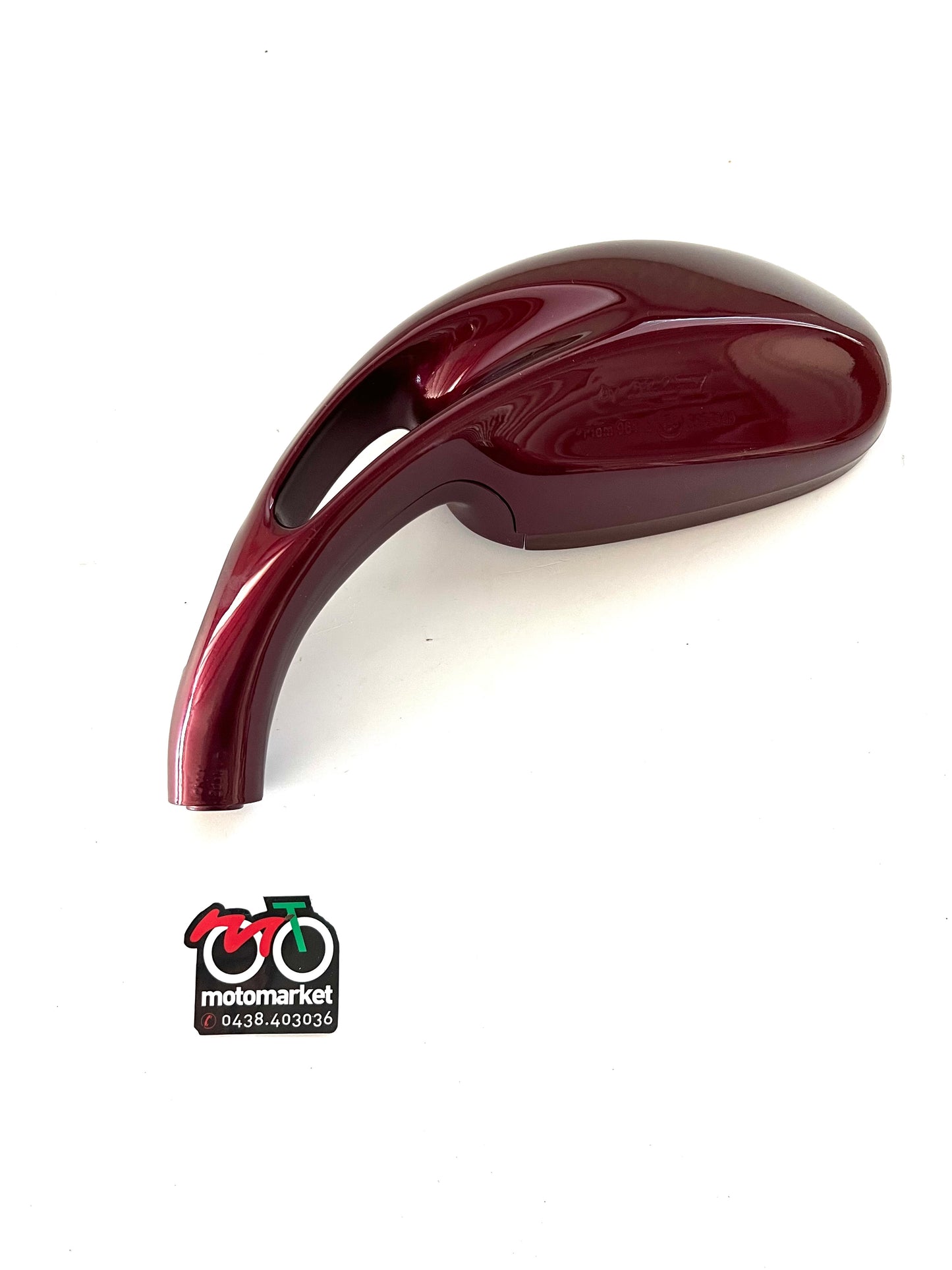 Specchio sinistro rosso magenta Malaguti F15 art.08801891