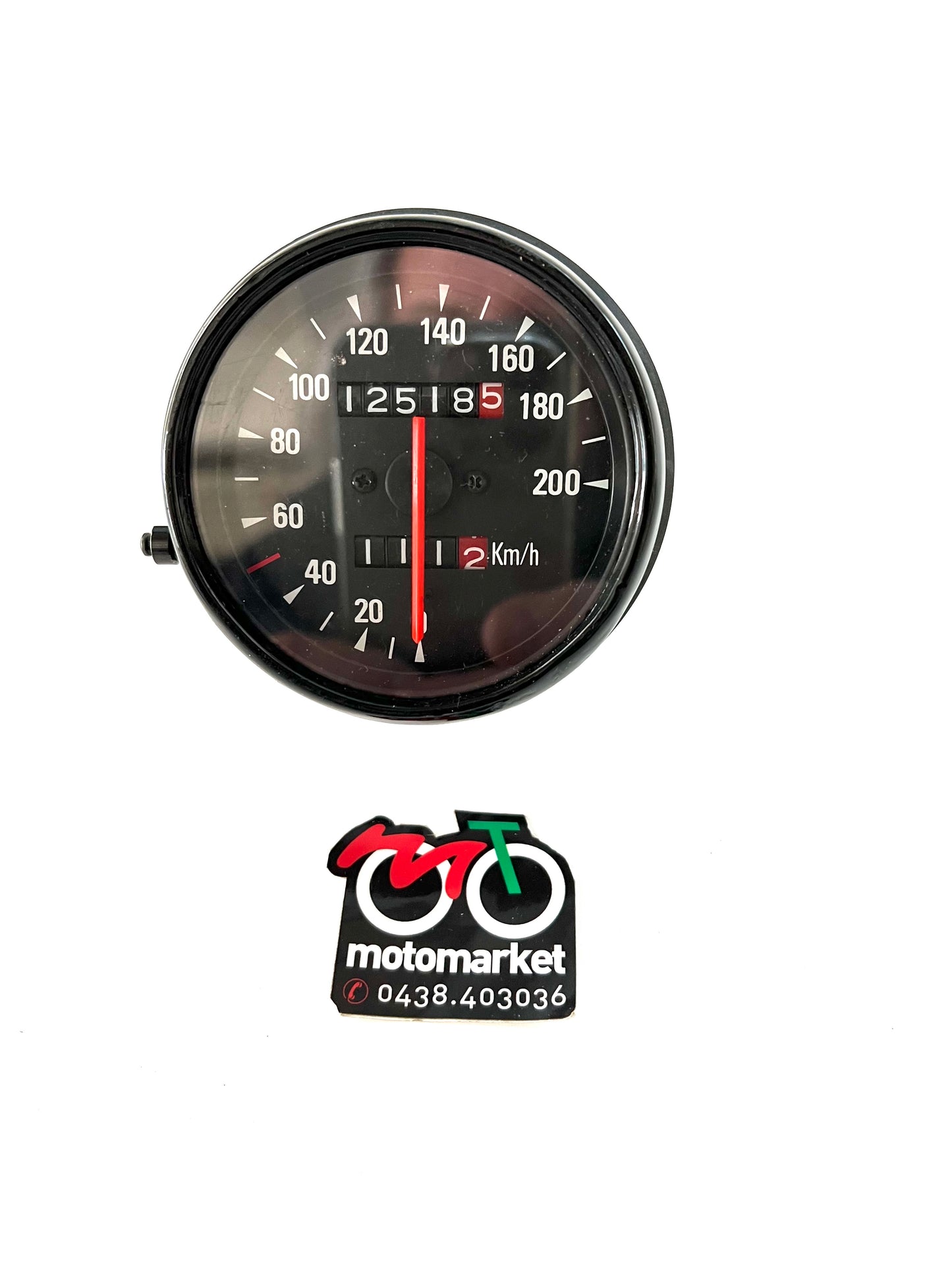 Contachilometri meccanico diametro 60 scala 200 Km/h made in Japan